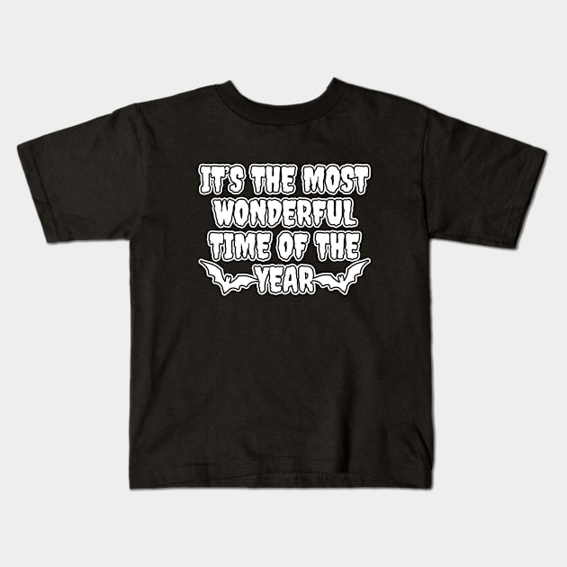 It's The Most Wonderful Time Of The Year Kids T-Shirt by LunaMay